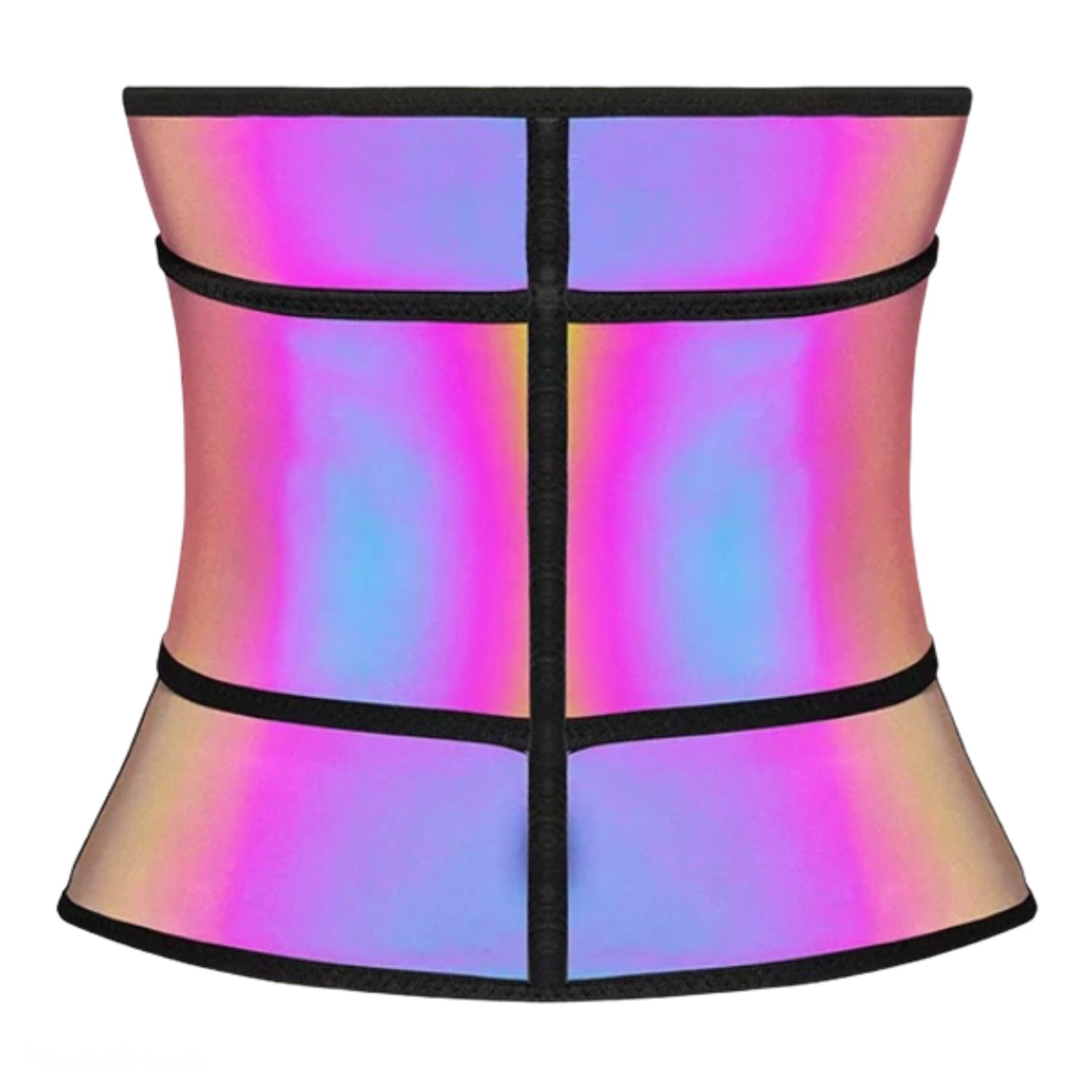 Holographic Latex Waist Shaper