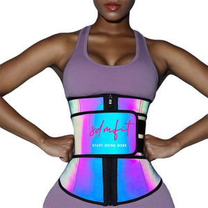 Holographic Latex Waist Shaper