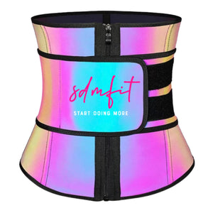 Holographic Latex Waist Shaper